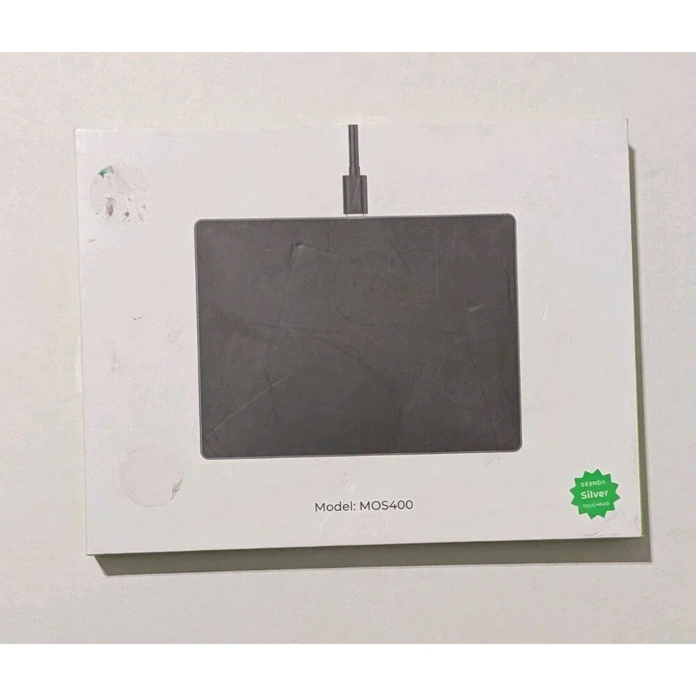 Seenda MOS400 External Wired Trackpad Touchpad Multi Touch Silver NIB
